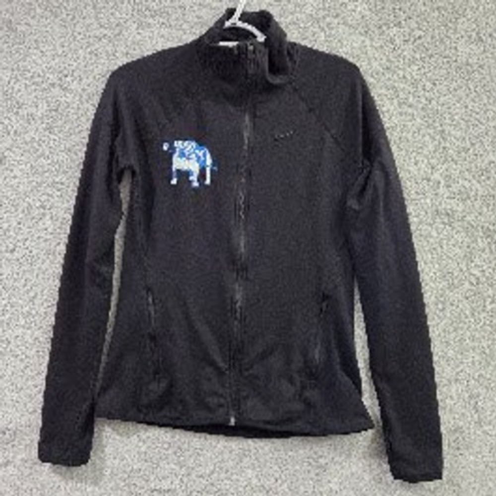 Nike Dri-Fit Golf Jacket Women's Medium Black Full Zip Yale Bulldogs Mascot NCAA